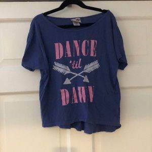 JUNK FOOD Purple “DANCE ‘til DAWN” Graphic Tee 10